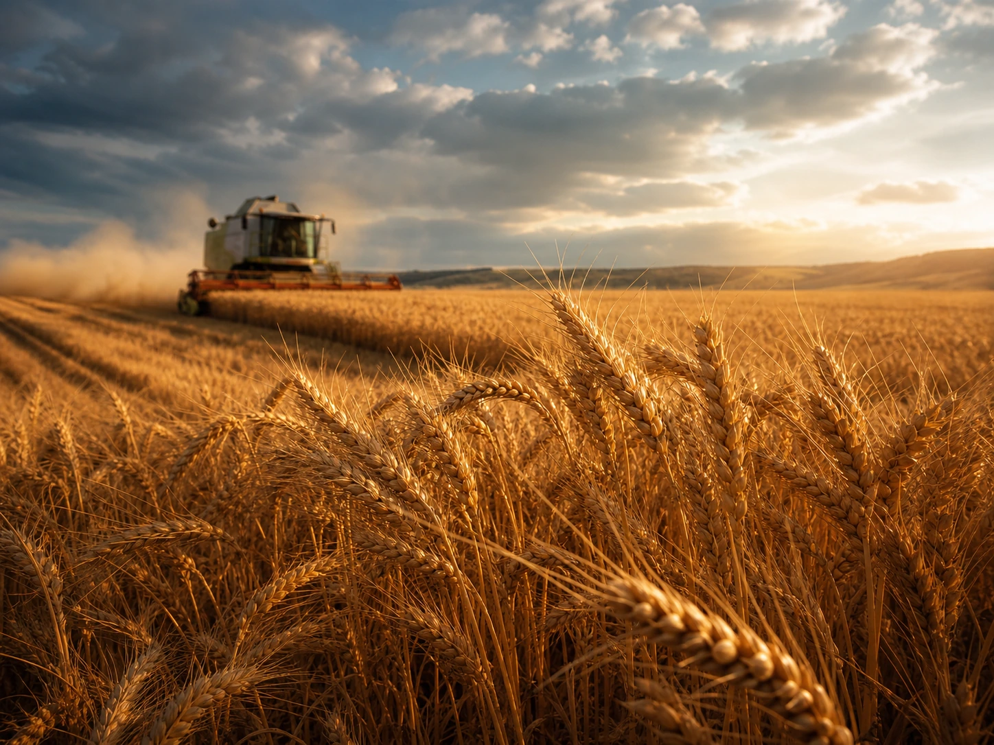 Premium wheat harvest