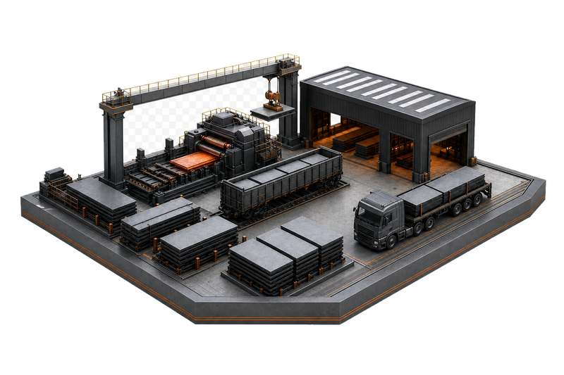 Heavy steel plates